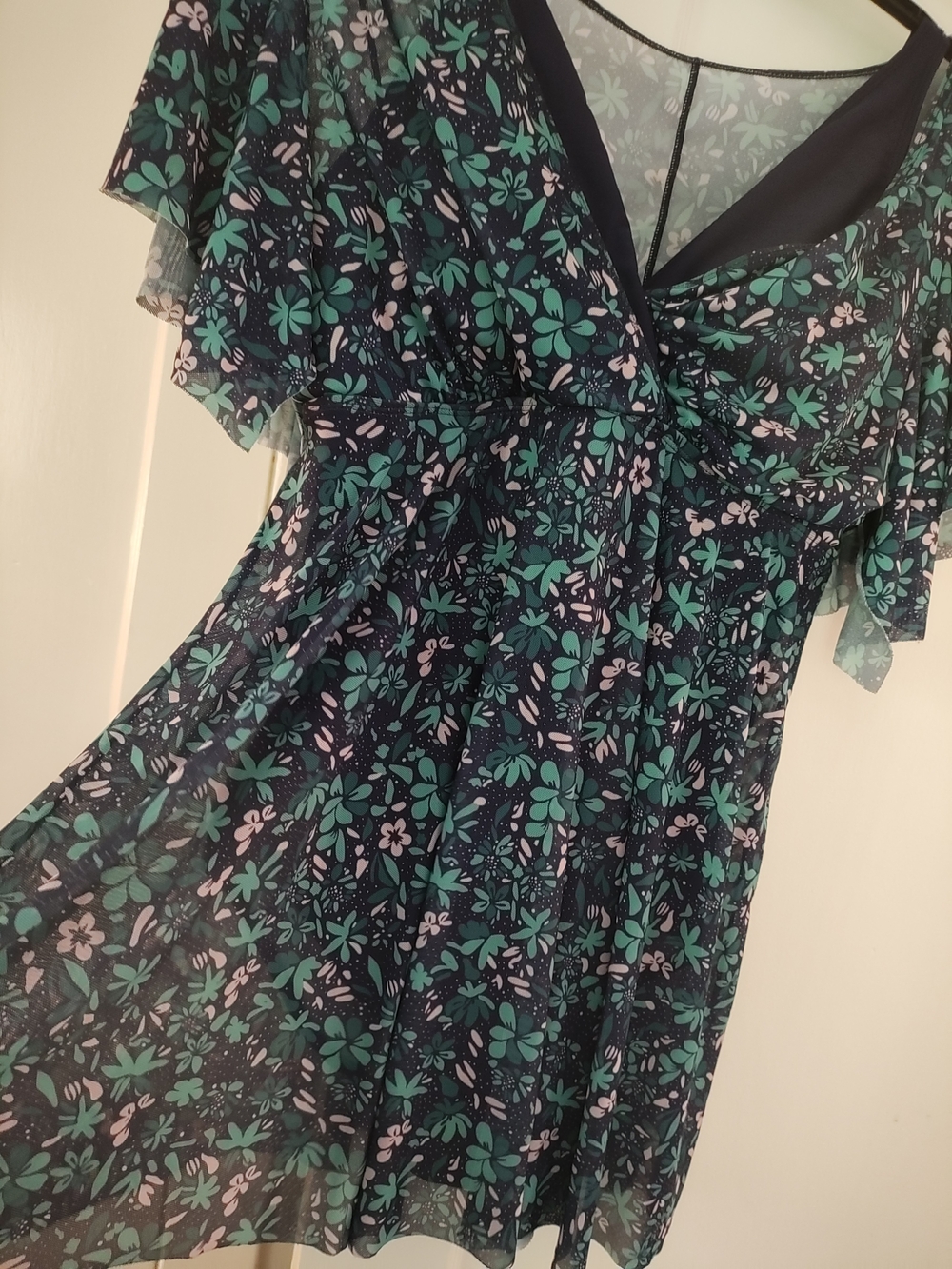BloomChic Navy and Teal Floral Swimsuit